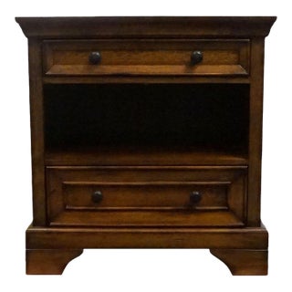 Aspenhome White Oak Contemporary Modern Spanish Revival 28" Two Drawer Nightstand 149-450 For Sale