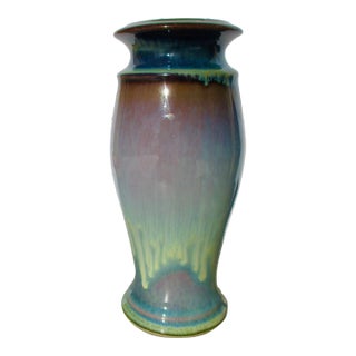 Bill Campbell Studio Flambe Vase Circa 2000's For Sale