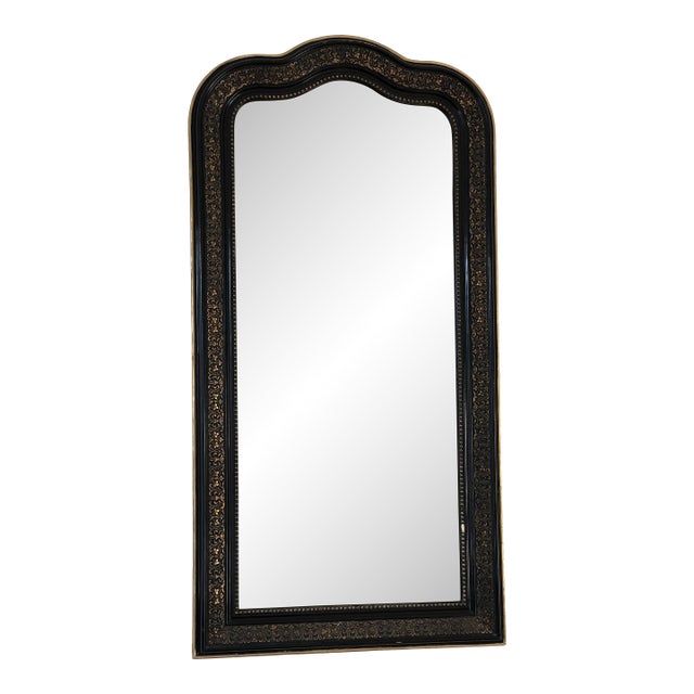 Large Antique French Louis Philippe Full-Length Giltwood Mirror, Late 19th Century For Sale
