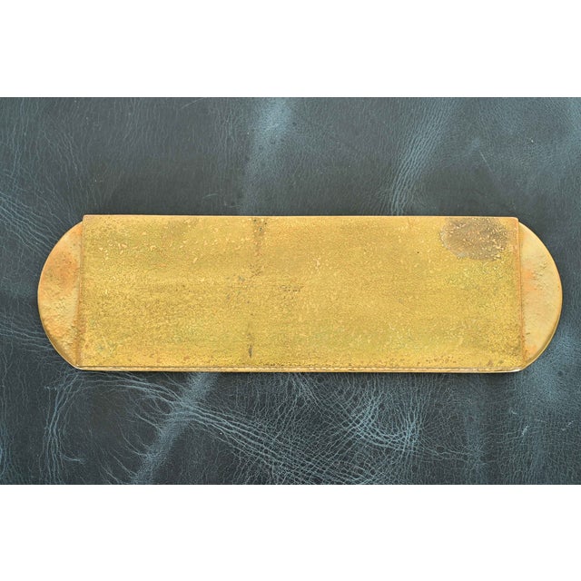 Tiffany Studios New York Adam Pattern Bronze Doré Pen Tray For Sale - Image 9 of 12