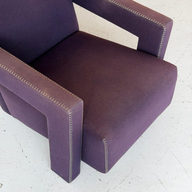 1980s Utrecht Lounge Chair by Gerrit Rietveld for Cassina For Sale In Chicago - Image 6 of 8
