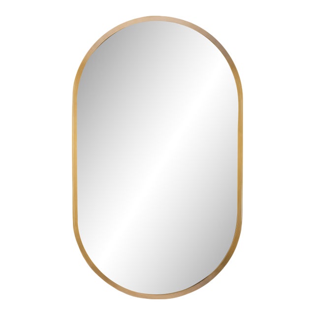 Regina Andrew Canal Mirror (Natural Brass) For Sale