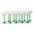 Vintage Alsace Wine Glasses with Green Stems from Luminarc, 1970s, Set of 10 For Sale - Image 14 of 18
