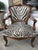 Great Comfy Antique French Fauteuil Chair. Masculine French Louis XV style newly reupholstered in Thibaut’s Zebra Velvet...