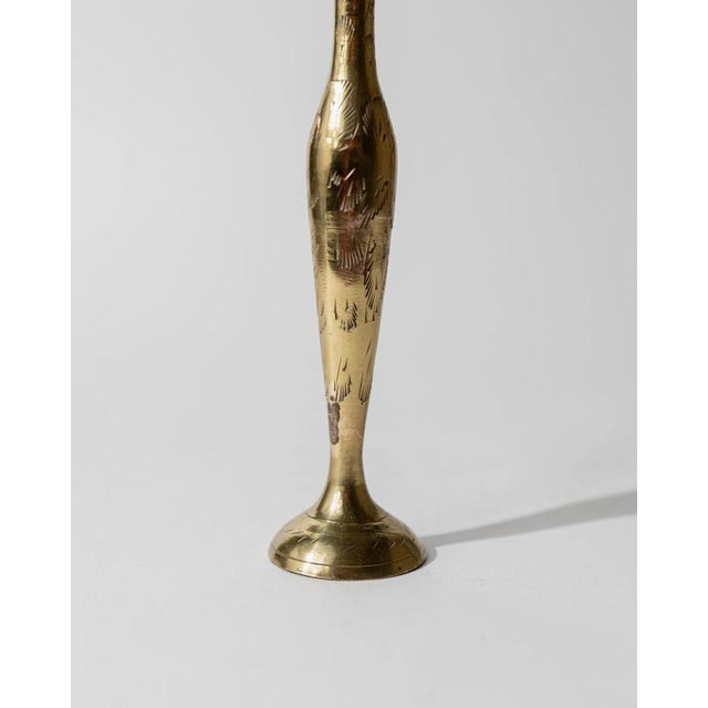 Small Vintage Brass Vase, 1960s For Sale - Image 4 of 12