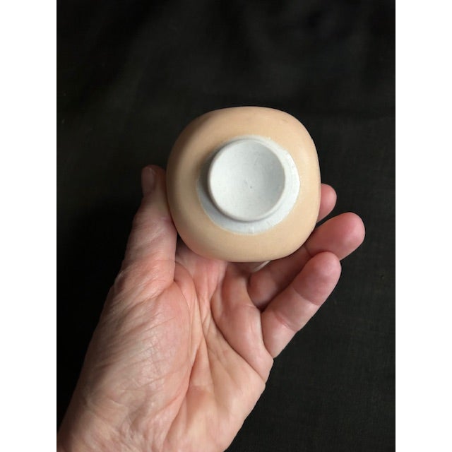 Vintage Late 1980's Julie Thompson Post Modern Handmade Pottery Perfume Bottle For Sale - Image 12 of 15