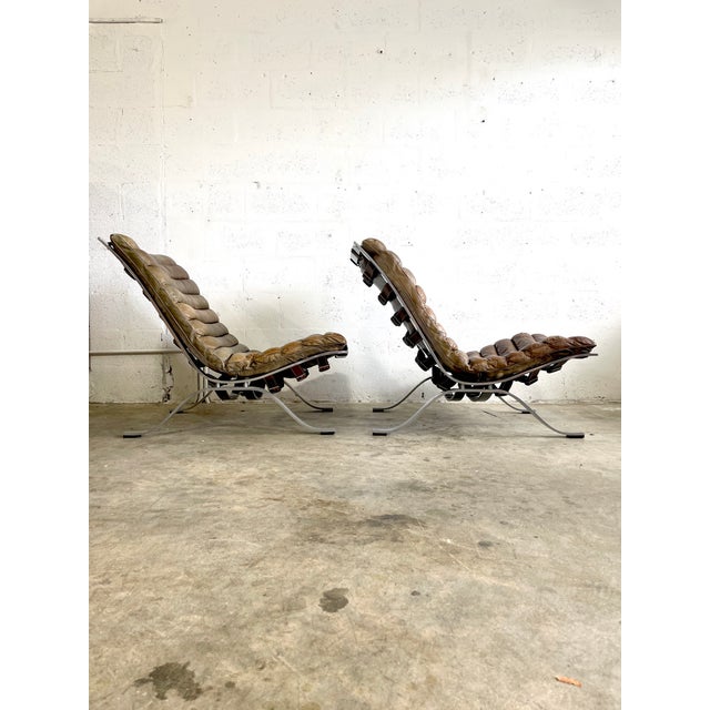 Arne Norell Ari Chairs Scandinavian Mid Century Modern - A Pair For Sale - Image 12 of 15