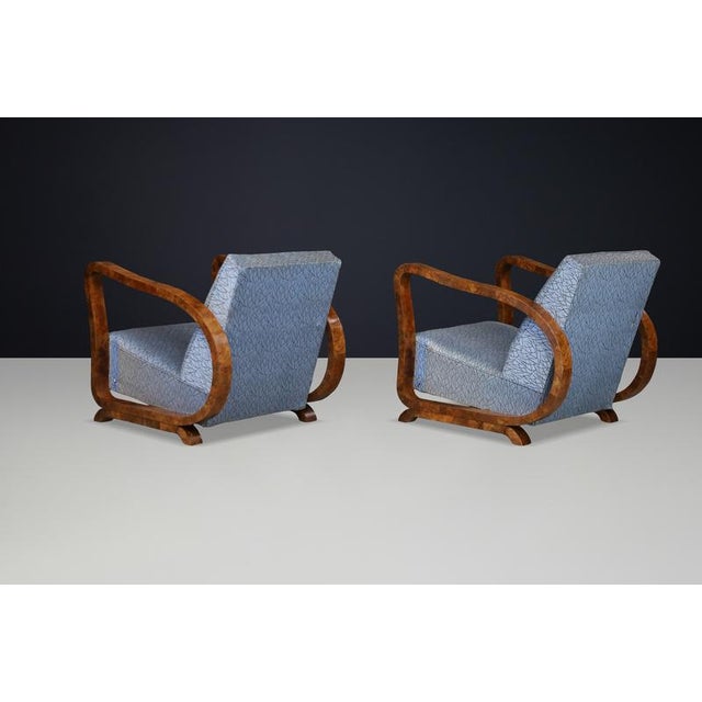 Vintage Italian Art Deco Burl Wood Chair, 1920s For Sale - Image 4 of 12