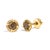 Elegant and timeless, these gorgeous tarnish resistant 14 Karat yellow gold plated 92.5% sterling silver stud earrings...