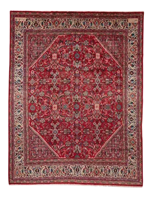 Antique Mahal Rug Signed and Dated 1919