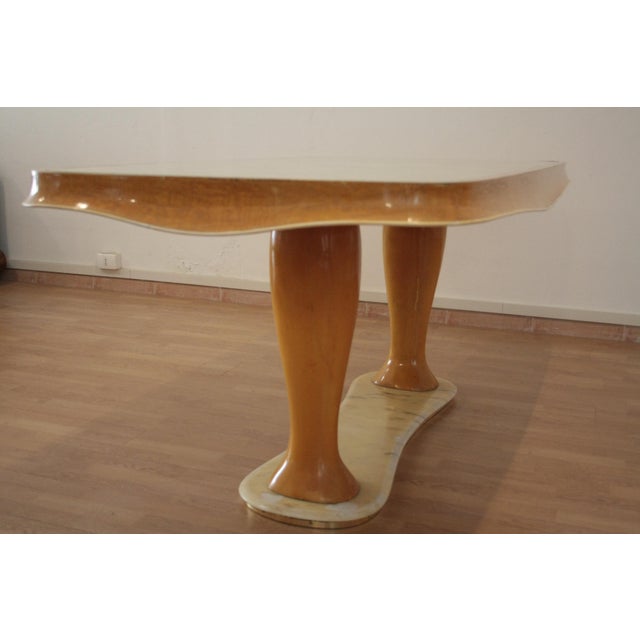Mid-Century Modern Table in Walnut by Vittorio Dassi, 1950s For Sale - Image 12 of 18