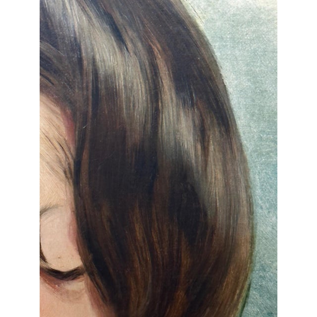 19th Century Oil Portrait Dated 1857 “Mrs George Wood” (Sarah Sophia, Née Clark) by John Wood— Oil on Canvas Gilt Framed For Sale - Image 14 of 18