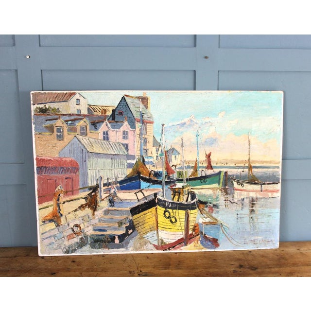 1960s French Riviera, 1960s, Oil Painting For Sale - Image 5 of 10