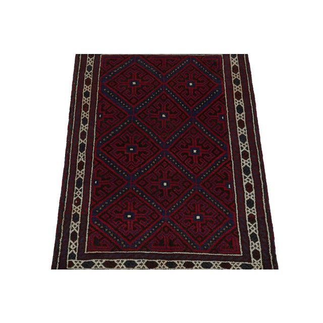 Tribal Rug & Kilim’s Baluch Tribal Rug With Colorful Geometric Patterns For Sale - Image 3 of 6