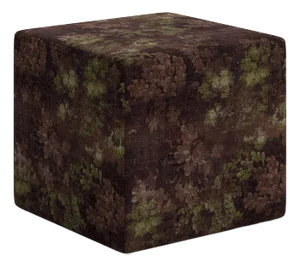 Corbett Ottoman in Verdure Merlot