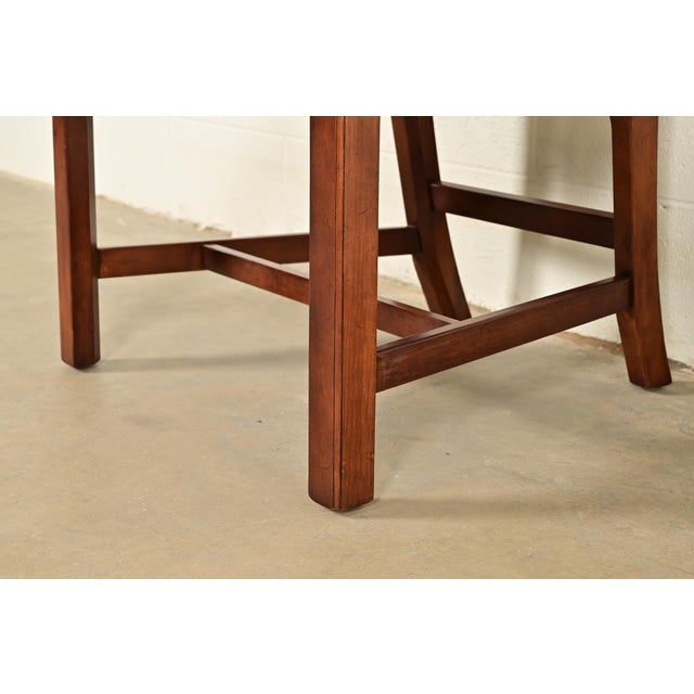 Henredon Georgian Carved Mahogany Armchairs, Pair For Sale - Image 10 of 15