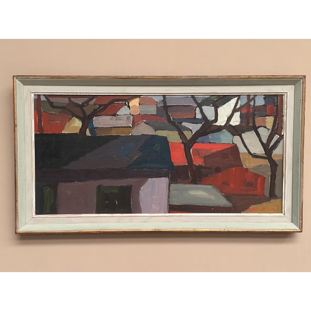 Raymond Wallentin, On the Outskirts of Kalmar, 1959, Oil on Canvas, Framed For Sale - Image 6 of 18