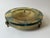 Metal Large Art Glass Centerpiece Bowl with Brass Stand, 2000 For Sale - Image 7 of 18