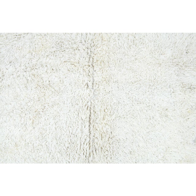 1970s 1970s Vintage Persian Handmade Wool Cotton Bei̇ge Area Rug For Sale - Image 5 of 11