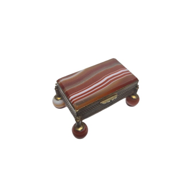 Victorian Agate Box, Great Britain, 1890s For Sale - Image 3 of 18
