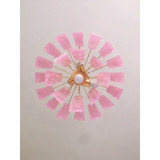 Impressive Murano Glass style Sputnik Chandelier listello like mazzega zuccheri venini barovier style Metal frame gold24...