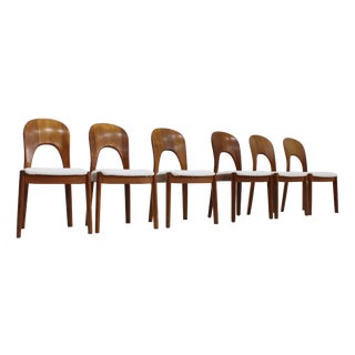 Vintage Danish Teak Dining Chairs by Niels Koefoed, 1960s, Set of 6 For Sale