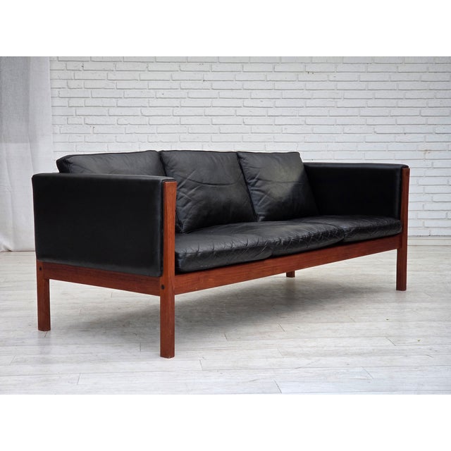 Vintage Danish Sofa by H.J.Wegner for Carl Hansen & Søn, 1960s For Sale - Image 6 of 18