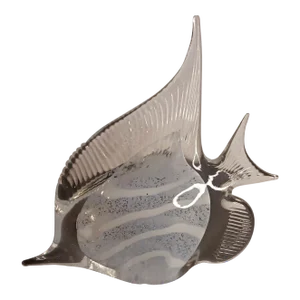 Vintage Art Glass Angel Fish Figurine