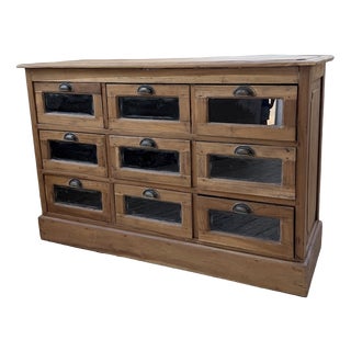 Walnut Seed Merchant Sideboard, 1950 For Sale