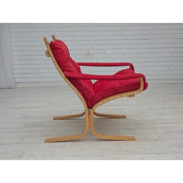 Norwegian Siesta Chairs and Ottoman by Ingmar Relling Westnofa, 1970s, Set of 3 For Sale - Image 10 of 18