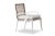 Contemporary Delta Alpha Dining Arm Chair in White For Sale - Image 3 of 3