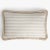 Early 21st Century White with Beige Fringes Happy Linen Pillow by LO DECOR for Lorenza Briola For Sale - Image 5 of 6