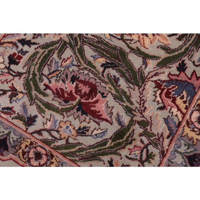 Shabby Chic Shabby Chic 1990's Pak-Persian Green/Green Wool Rug - 2'0'' X 3'11'' For Sale - Image 3 of 9