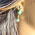 Vintage Ippolita Trending 18k Gold Hoop Earrings Cabochon Turquoise - 2 Pieces For Sale - Image 11 of 12
