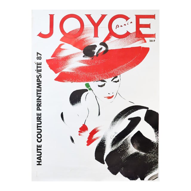 1987 Original French Fashion Poster - Joyce Paris, Haute Couture Printemps/Été 87 For Sale