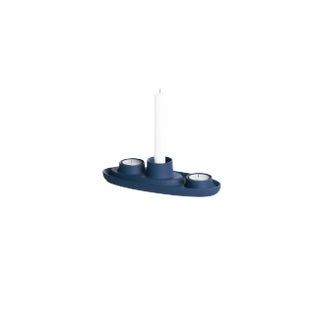 Aye Aye! Candleholder with 3 Funnels in Navy Blue by etc.etc. for Emko For Sale
