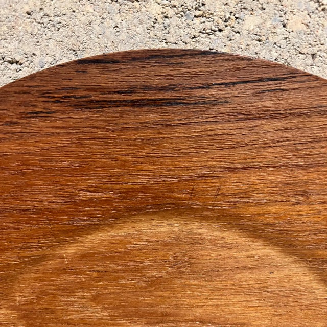 1960s Mid-Century Modern Swedish Teak Wood Serving Tray by Ary, 13-Inch For Sale - Image 5 of 7