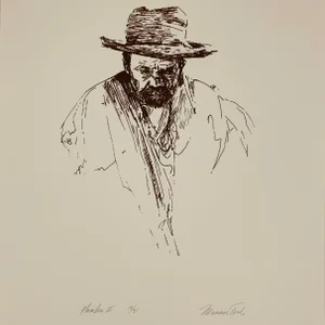 1970s Cowboy Portrait Print by Marian Ford