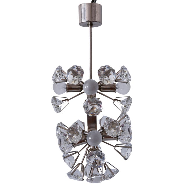 Diamond Shape Crystal Glass Chandelier by Bakalowits & Sons for Bakalowits & Söhne For Sale