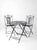 Mid-Century Modern Vintage French Bistro Folding Patio Set For Sale - Image 3 of 18