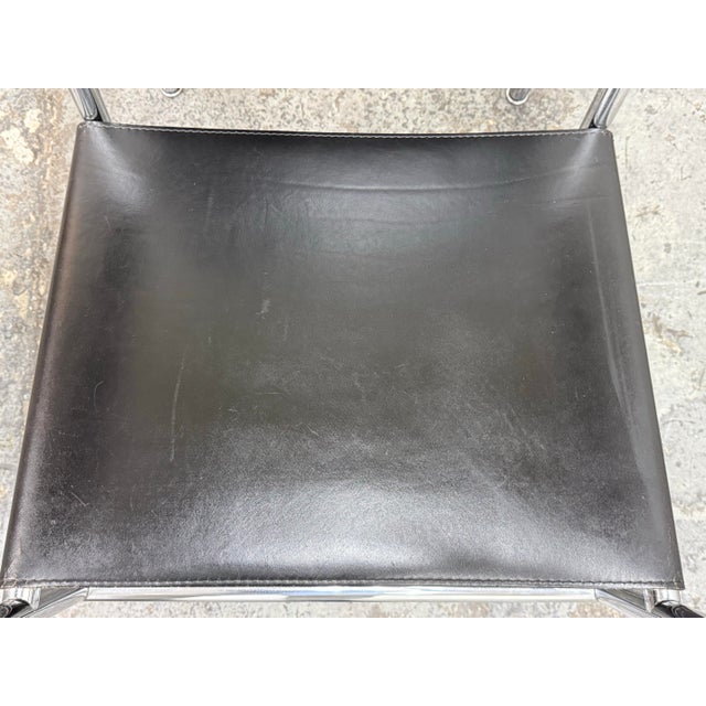 Black Le Corbusier for Cassina Sling Chairs, Pair For Sale - Image 8 of 12