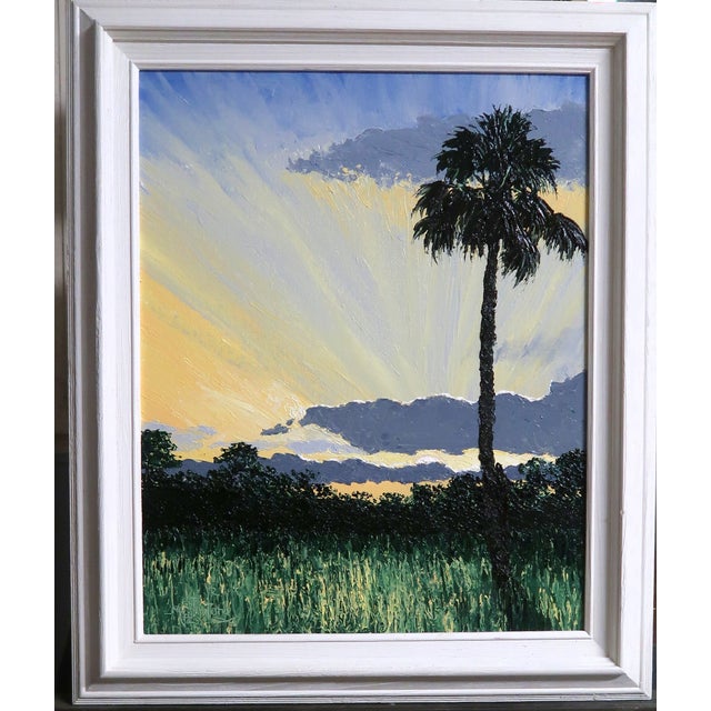 "Easter Morning" - Mark Stanford (American B. 1959 - ) - Signed Original Palette Knife Oil Painting - For Sale - Image 4 of 8