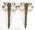 Pair of Antique Regency Revival Bronze Wall Sconces Candle Sticks MINT For Sale - Image 10 of 18