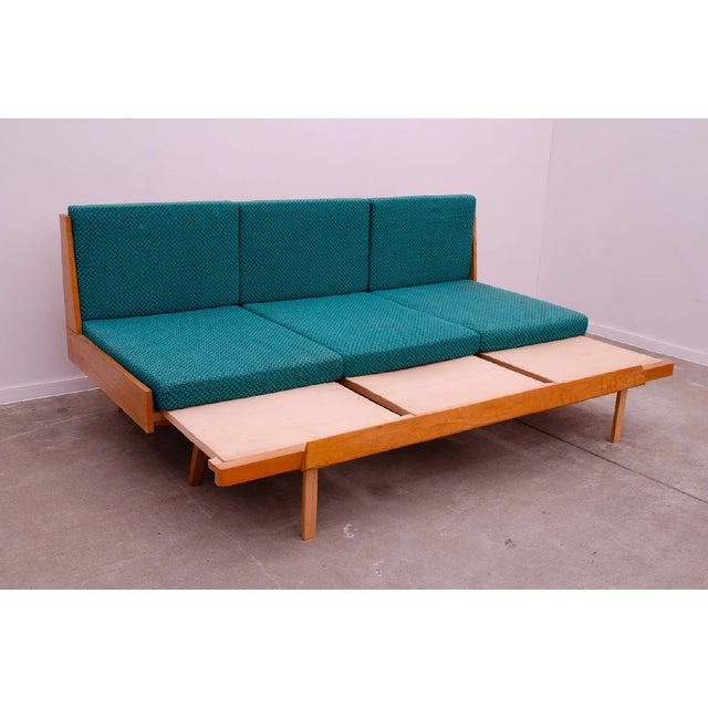 Mid-Century Folding Sofa Bed from Drevotvar, Czechoslovakia, 1970s For Sale - Image 6 of 17