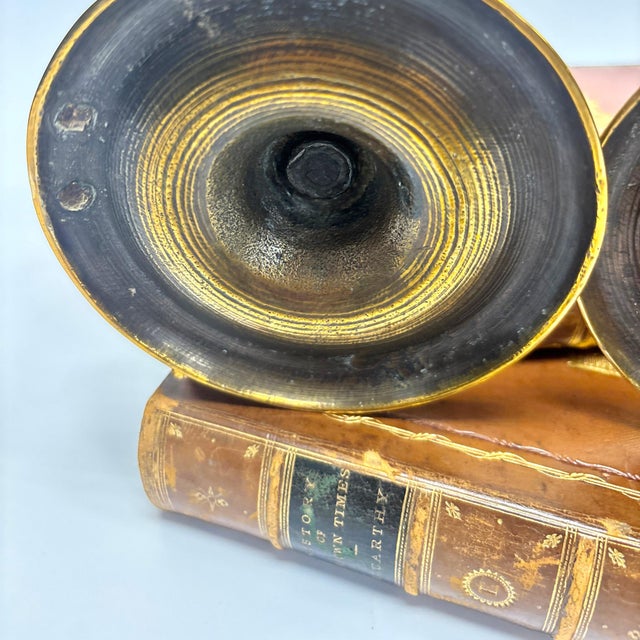 Pair of Victorian English Brass Chambersticks For Sale - Image 17 of 18