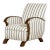 French Art Deco Walnut Armchair, Provence, France, 1930s For Sale
