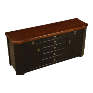 Cork Sideboard / Dresser by Paul Frankl for Johnson Furniture, c. 1950s, Signed
