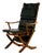 Lounge Chair in Beech with Leather Upholstery For Sale