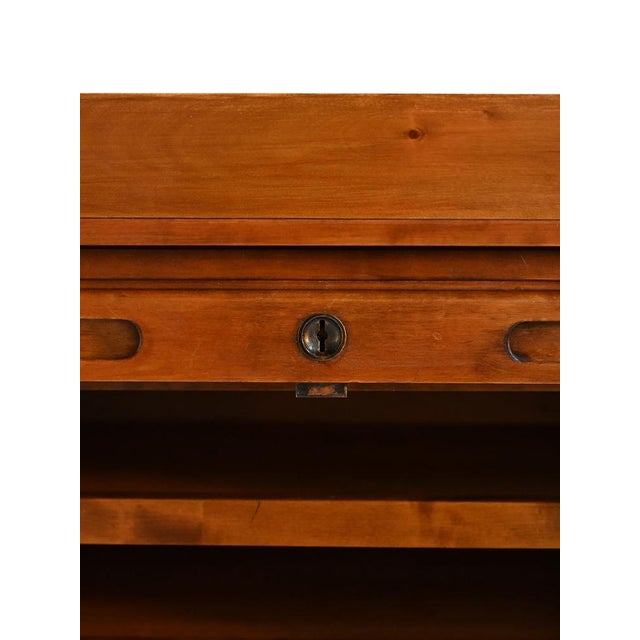 Wood Birch Shutter Wardrobe, 1940s For Sale - Image 7 of 8