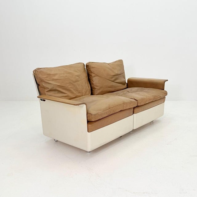 one of two Rare 1st Edition FG2001 Series Sofa by Dieter Rams for Wolfgang Feierbach, 1960s Germany | Mid Century Modern...